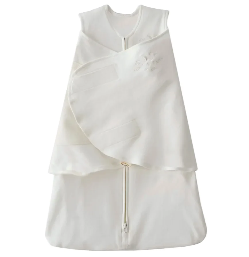 Halo Organic Cotton SleepSack Swaddle, Cream, Newborn