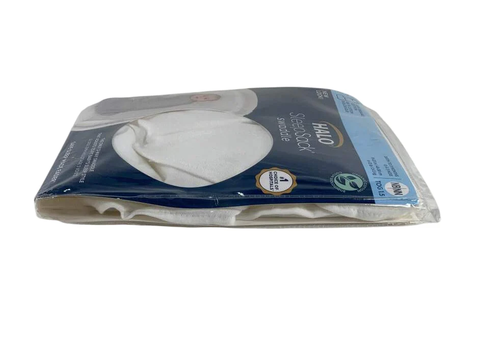 Halo Organic Cotton SleepSack Swaddle, Cream, Newborn - Image 4