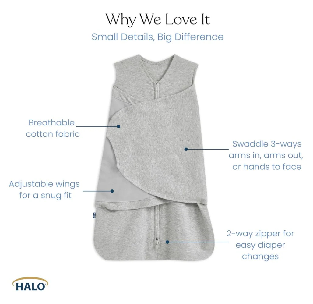 Halo SleepSack Swaddle, Pink, Newborn - Image 3