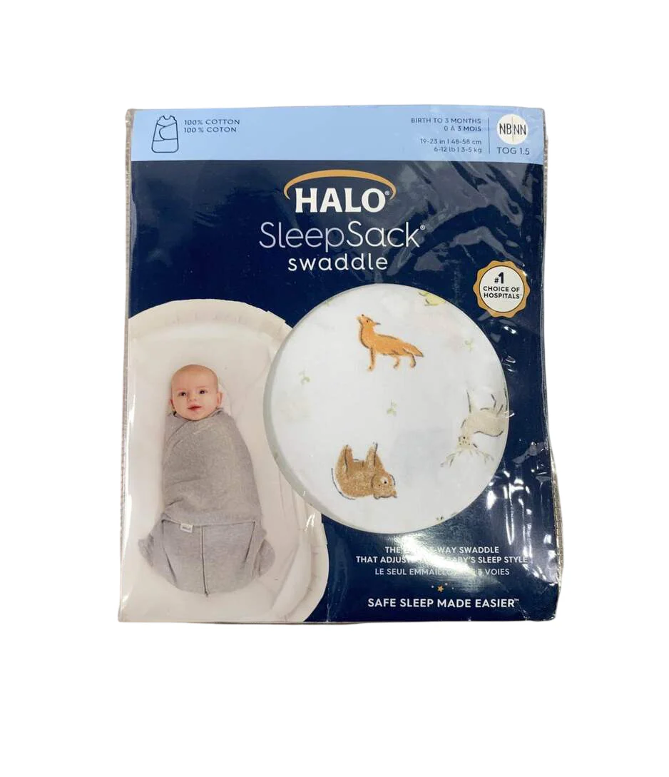 Halo SleepSack Swaddle, Forest Friends, Newborn - Image 3