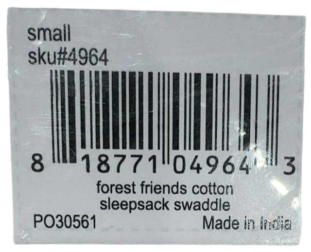 Halo SleepSack Swaddle, Forest Friends, Small - Image 3