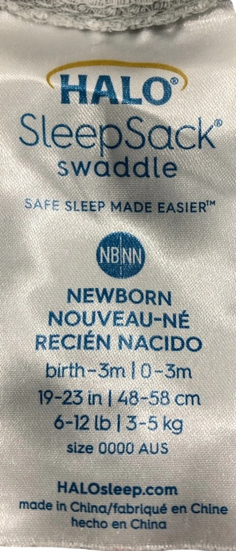 Halo SleepSack Swaddle, Heather Gray, Newborn - Image 3