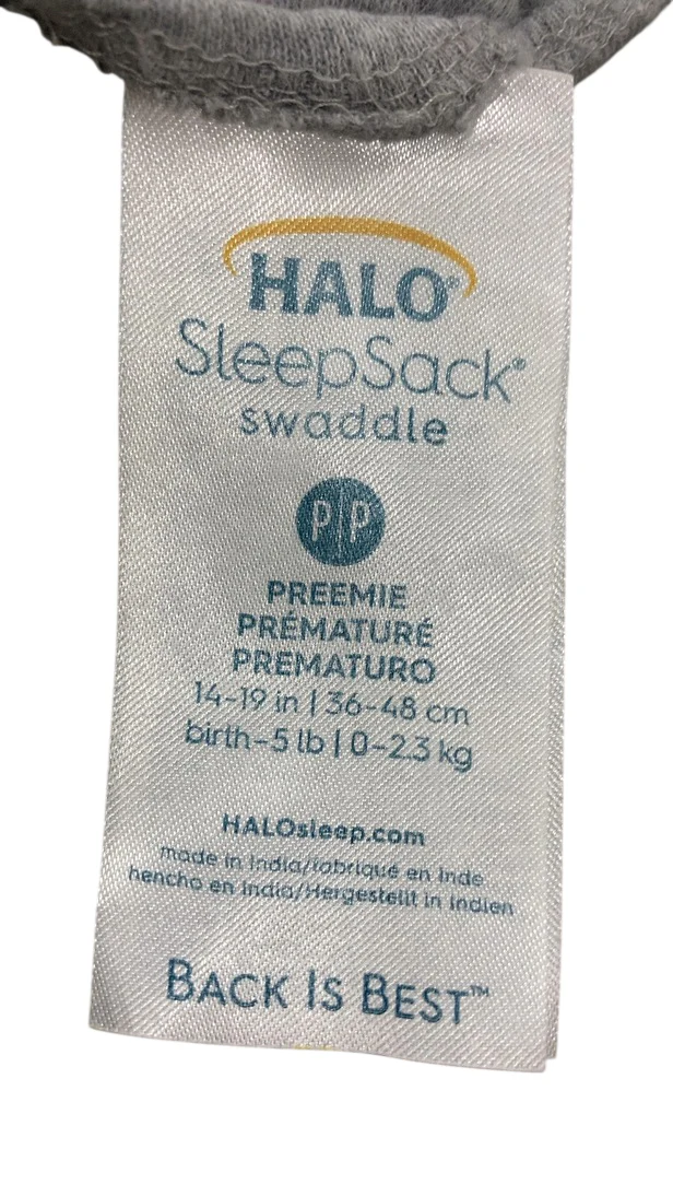 Halo SleepSack Swaddle, Preemie, Heather Gray - Image 6