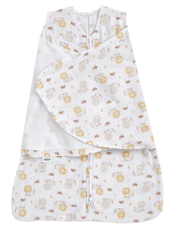 Halo SleepSack Swaddle, Lions Print, Small