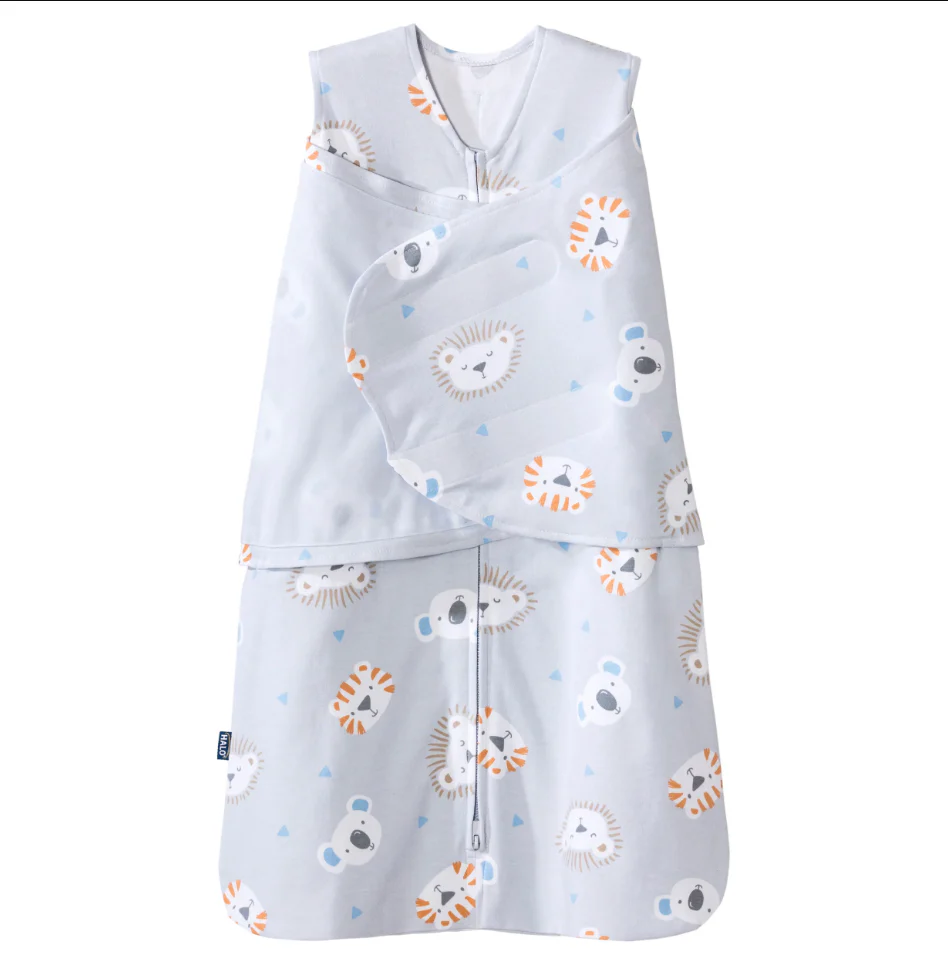 Halo SleepSack Swaddle, Lions , Tigers and Bears, Newborn