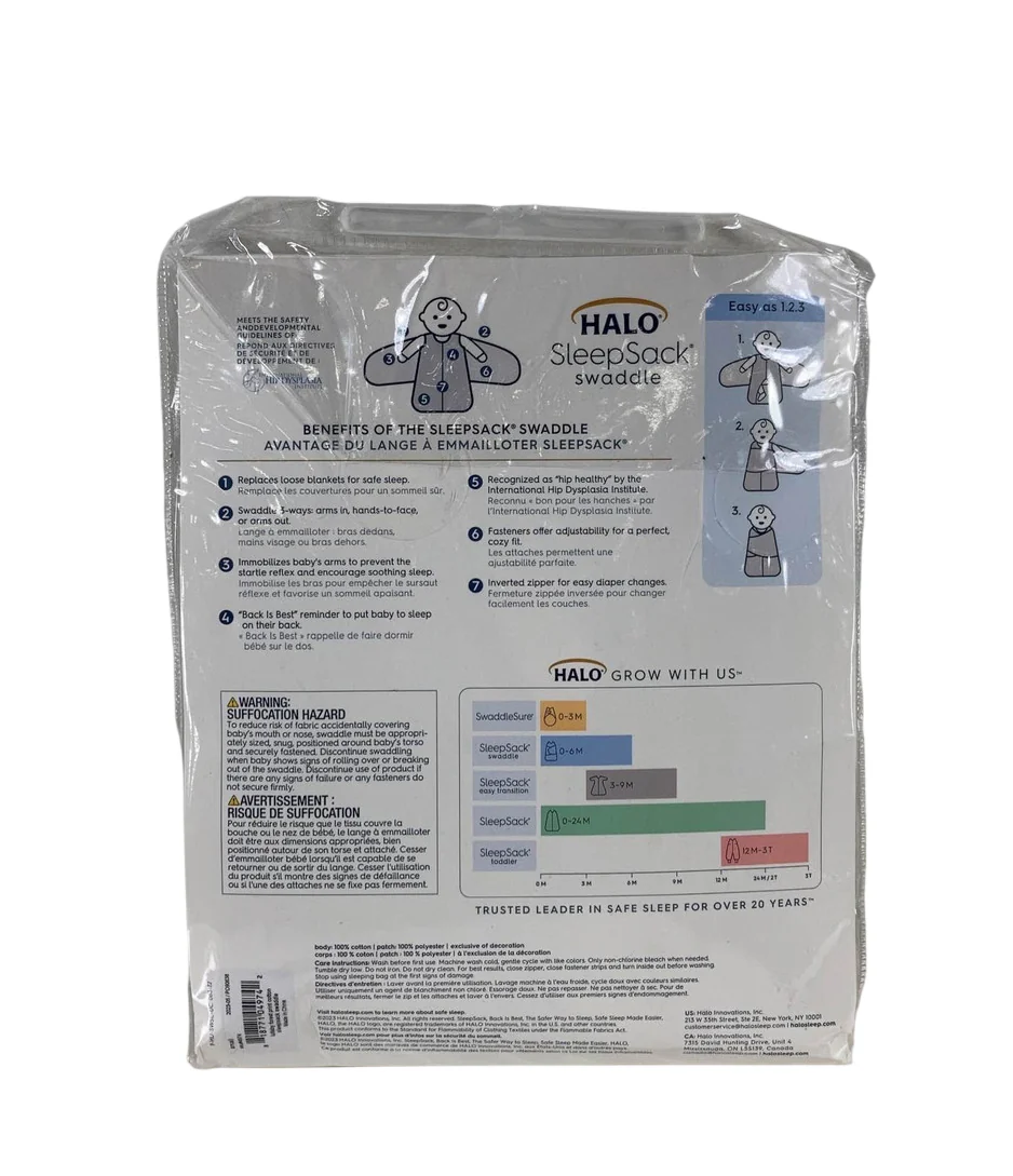 Halo SleepSack Swaddle, Lullaby Forest, Small - Image 3