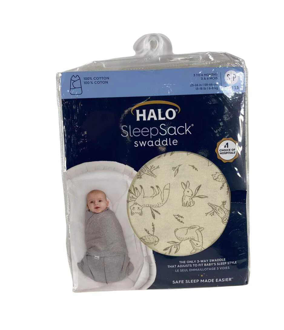 Halo SleepSack Swaddle, Lullaby Forest, Small - Image 4