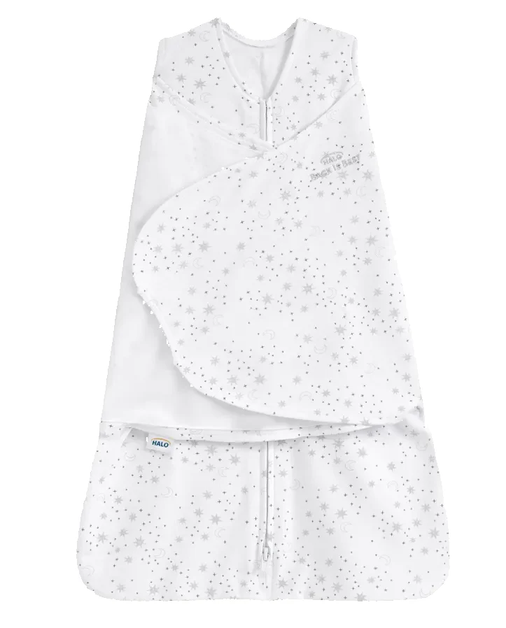 Halo SleepSack Swaddle, Midnight Moons Gray, Small