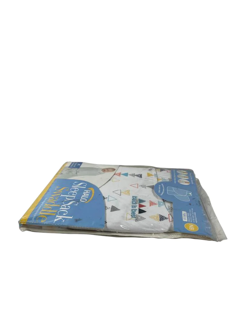 Halo SleepSack Swaddle, Multi Color Triangle, Newborn - Image 3
