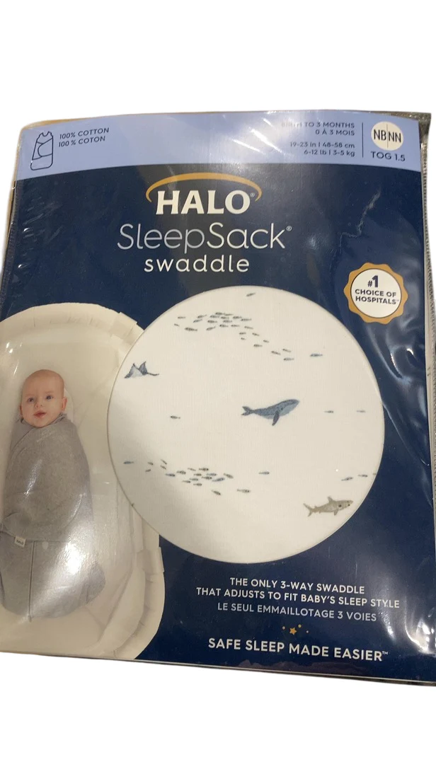 Halo SleepSack Swaddle, Newborn, Ocean Life - Image 2