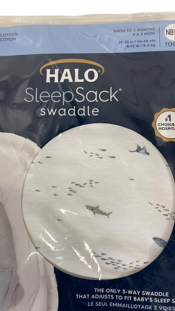 Halo SleepSack Swaddle, Newborn, Ocean Life - Image 4