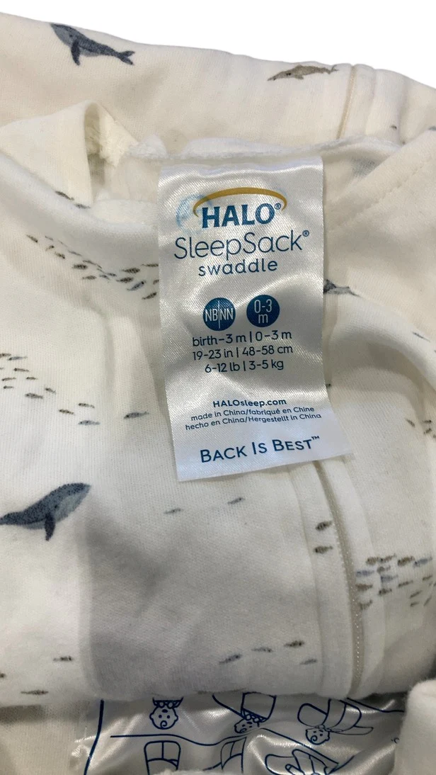 Halo SleepSack Swaddle, Newborn, Ocean Life - Image 4