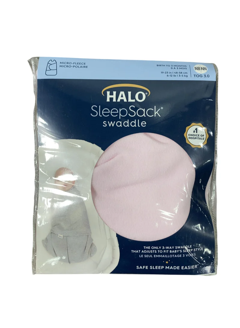 Halo SleepSack Swaddle, Newborn, Pink - Image 4