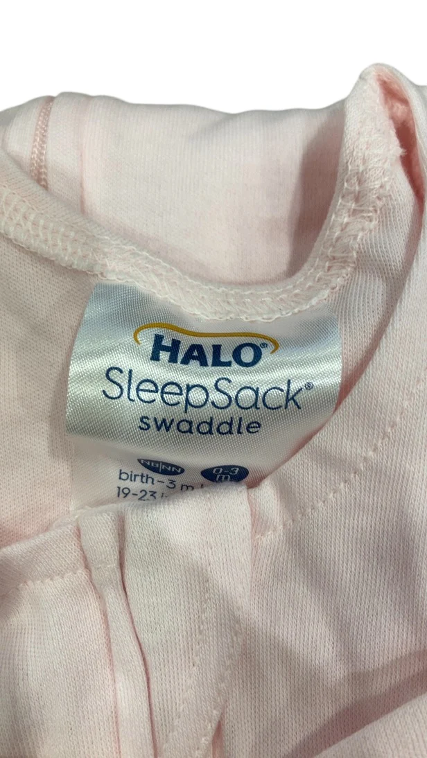 Halo SleepSack Swaddle, Newborn, Soft Pink - Image 3