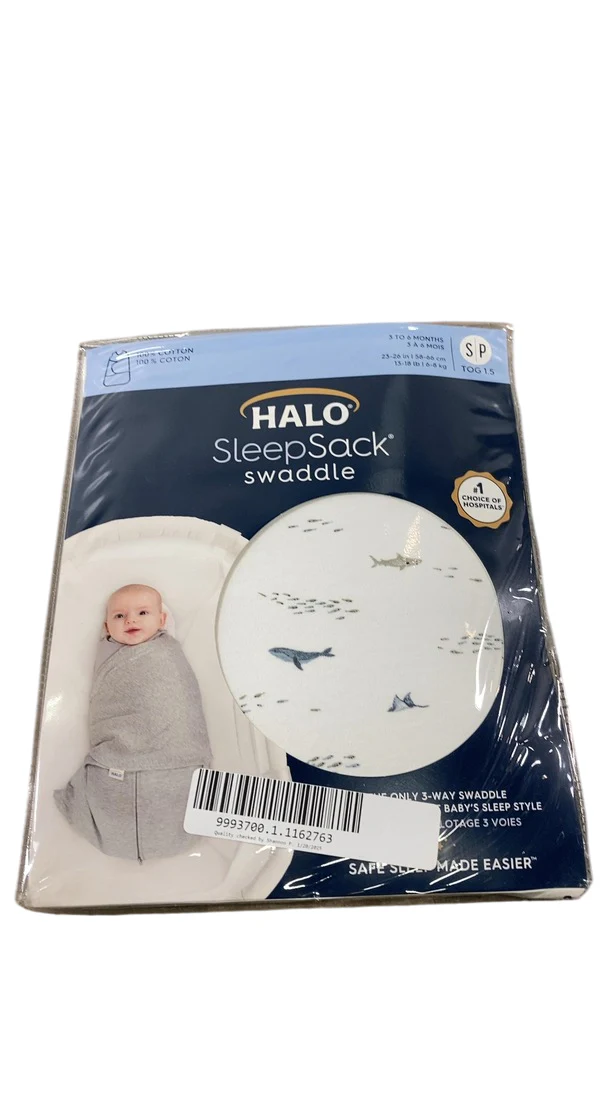 Halo SleepSack Swaddle, Ocean Life, Small - Image 2