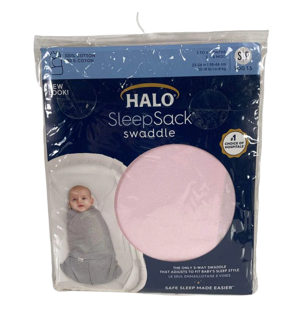 Halo SleepSack Swaddle, Pink, Small - Image 3