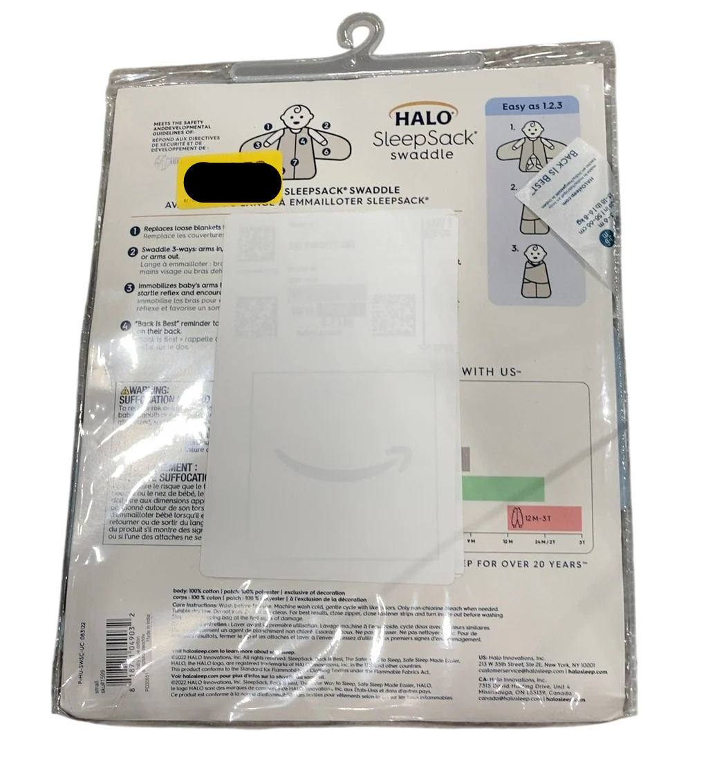 Halo SleepSack Swaddle, Small, Baby Blue - Image 3