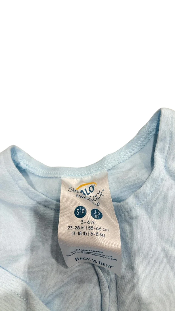 Halo SleepSack Swaddle, Small, Baby Blue - Image 3