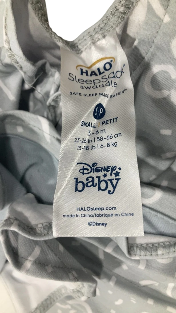 Halo SleepSack Swaddle, Small, Confetti Mickey Gray - Image 5