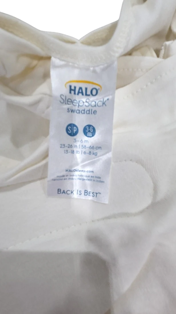Halo SleepSack Swaddle, Small, Cream - Image 2
