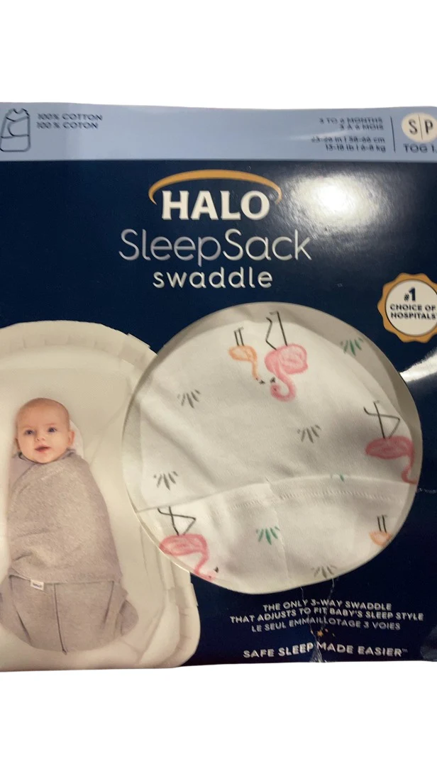 Halo SleepSack Swaddle, Small, Flamingo - Image 2