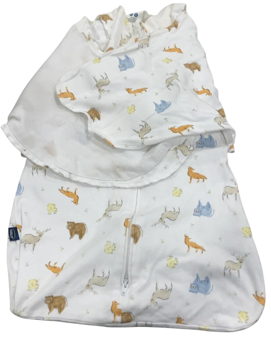 Halo SleepSack Swaddle, Small, Forest Friends