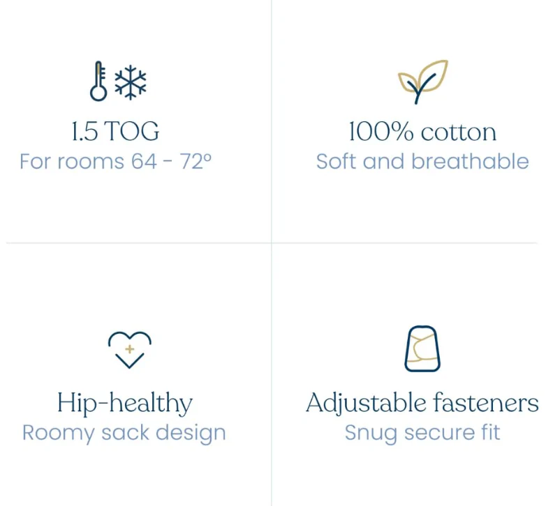 Halo SleepSack Swaddle, Small, Heather Gray - Image 3