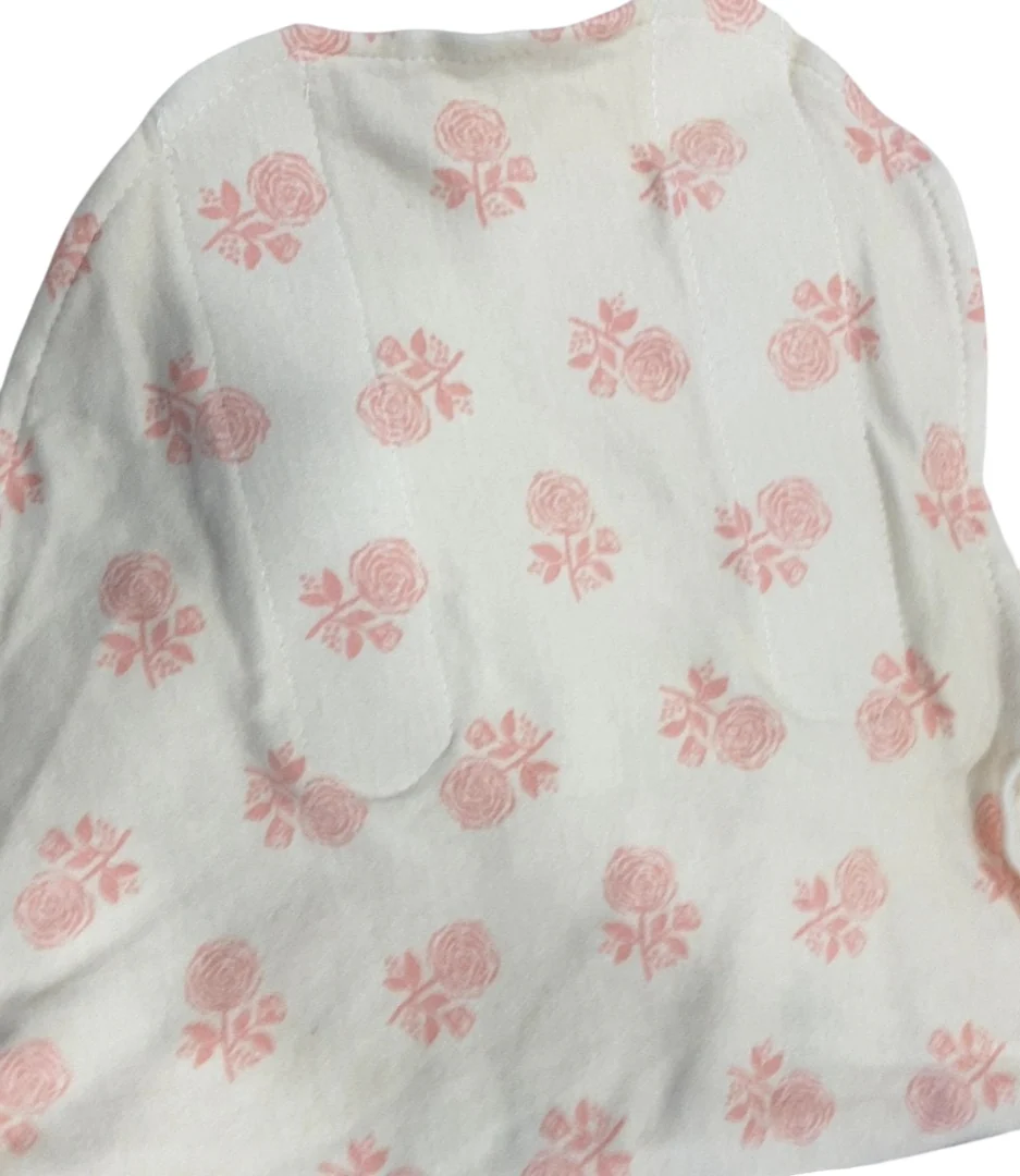 Halo SleepSack Swaddle, Small, Watercolor Rose Toss Blush - Image 4