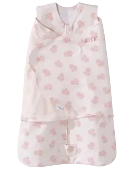 Halo SleepSack Swaddle, Small, Watercolor Rose Toss Blush
