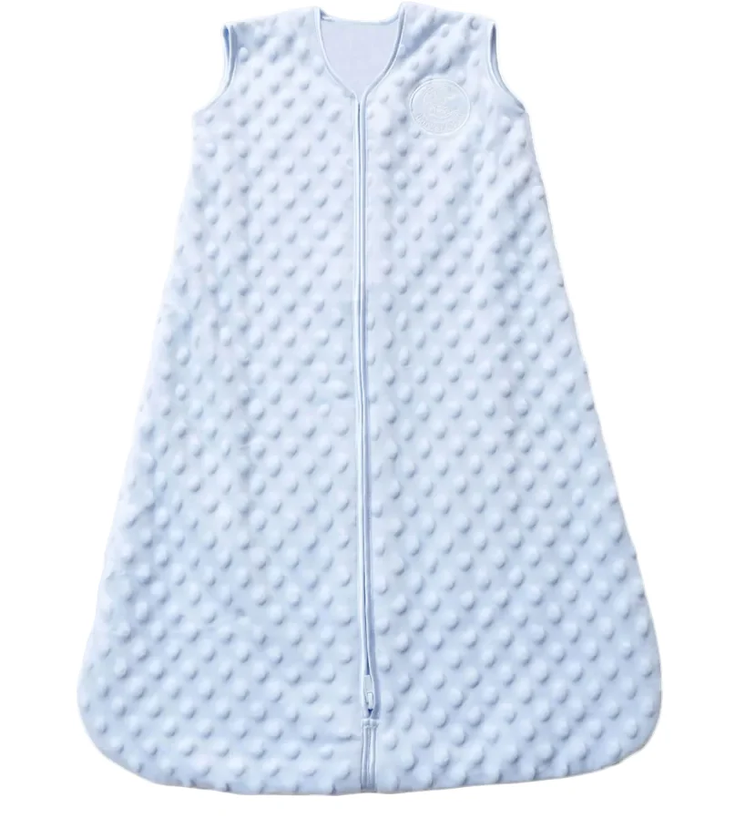 Halo Sleepsack Wearable Blanket, Large (12-18 Months), Blue Plushy Dots Velboa