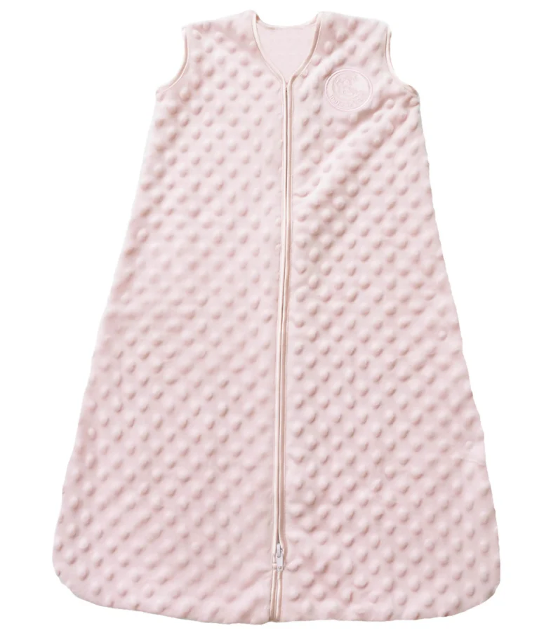 Halo Sleepsack Wearable Blanket, Medium, Plushy Dot Velboa Pink
