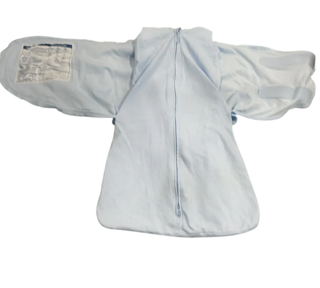 Halo SuperSoft SleepSack Swaddle, Blue Fog, Small - Image 3