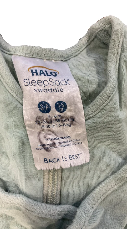 Halo SuperSoft SleepSack Swaddle, Calm Sage, Small - Image 4