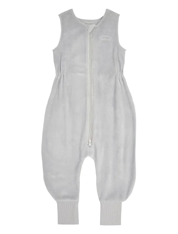 Halo Toddler SleepSack Wearable Blanket, 12-24 Months, Fleece, Grey Polar, TOG 2.0