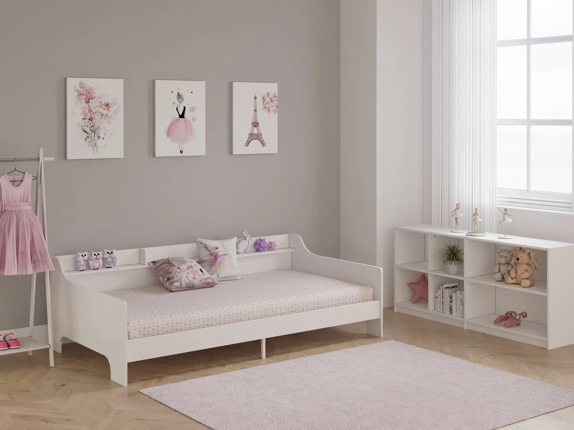 BK Furniture Hamilton Loft Bed with Storage - Image 4