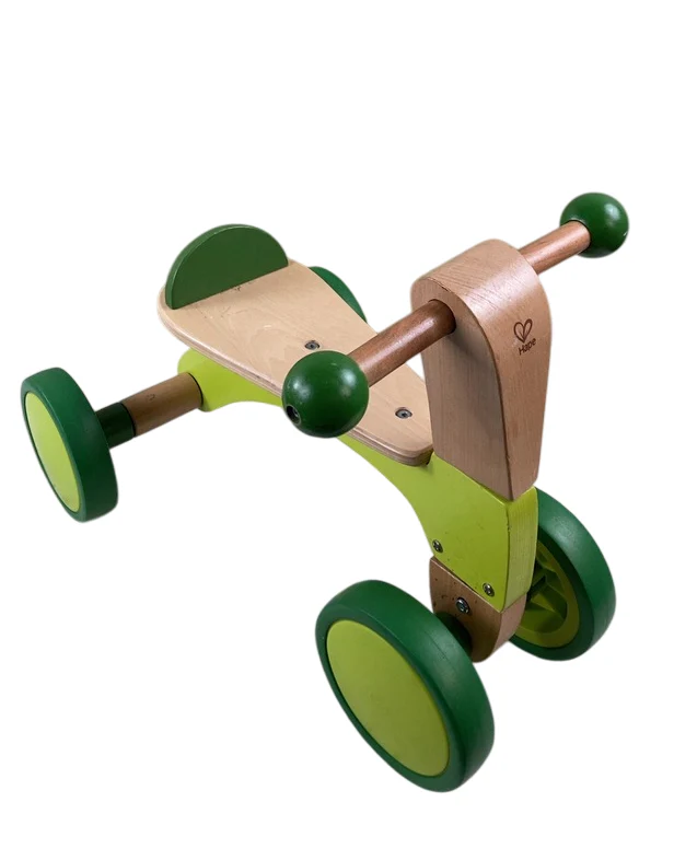 Hape Scoot Around Ride On Wood Bike, Bright Green