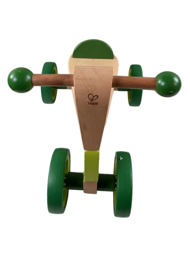 Hape Scoot Around Ride On Wood Bike, Bright Green - Image 2