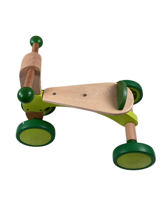 Hape Scoot Around Ride On Wood Bike, Bright Green - Image 5