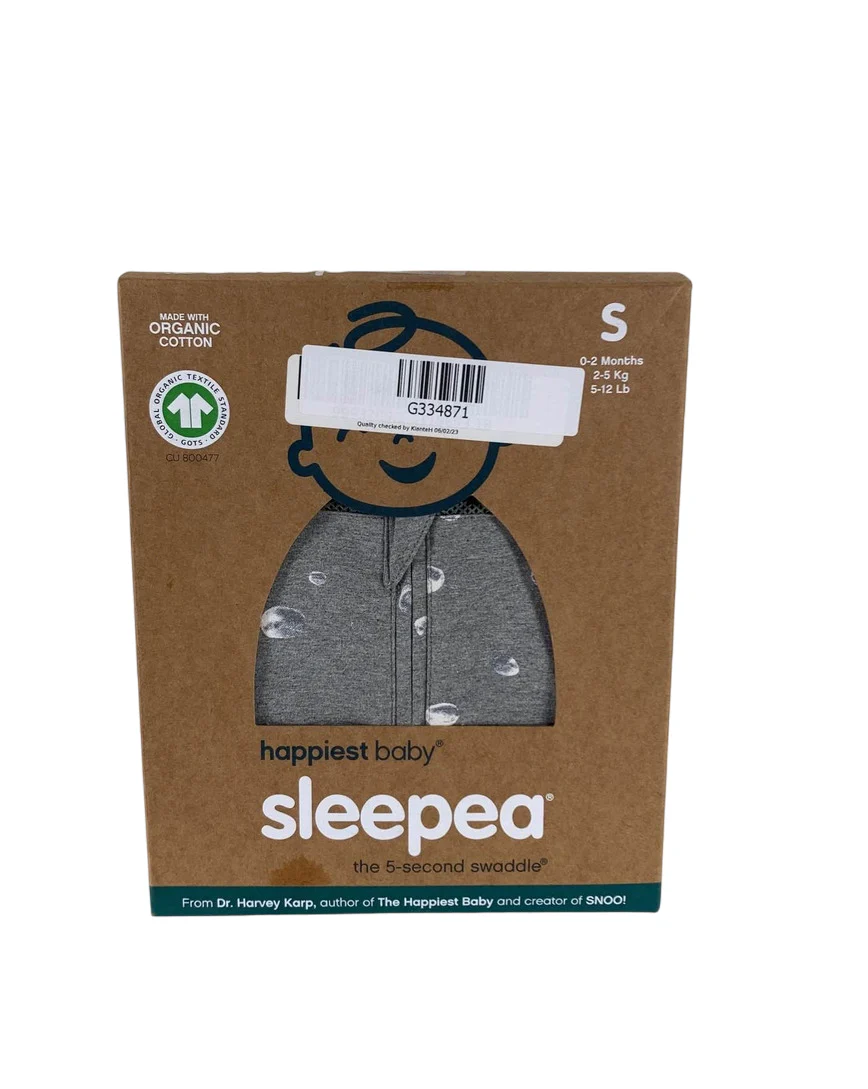 Happiest Baby Sleepea Swaddle, Graphite Gray Planets, Small
