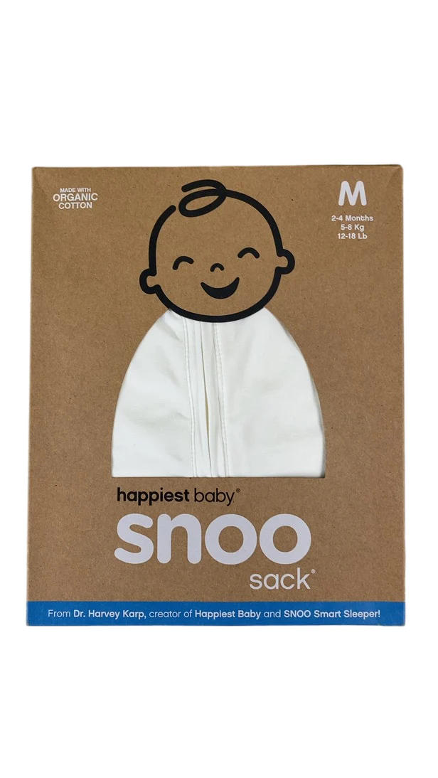 Happiest Baby SNOO Sack, Medium (12-18 lbs), White