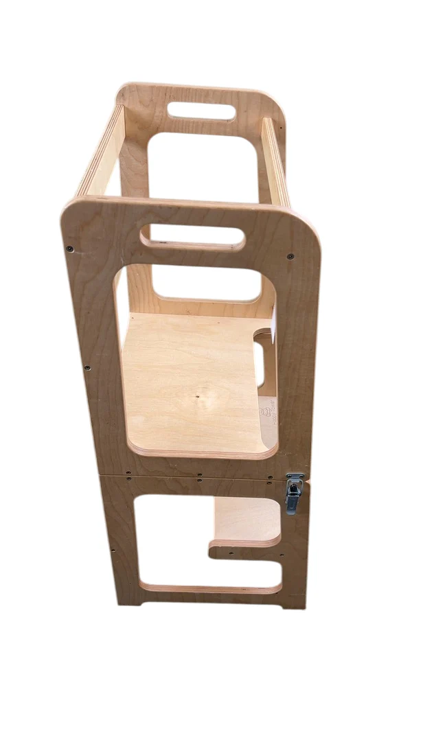Happy Tower Montessori Kitchen Helper Tower, Natural - Image 2