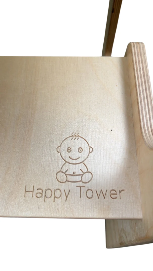 Happy Tower Montessori Kitchen Helper Tower, Natural - Image 7