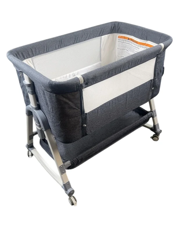 HARPPA 3-in-1 Baby Bassinet Bedside Sleeper, Dark Grey - Image 3