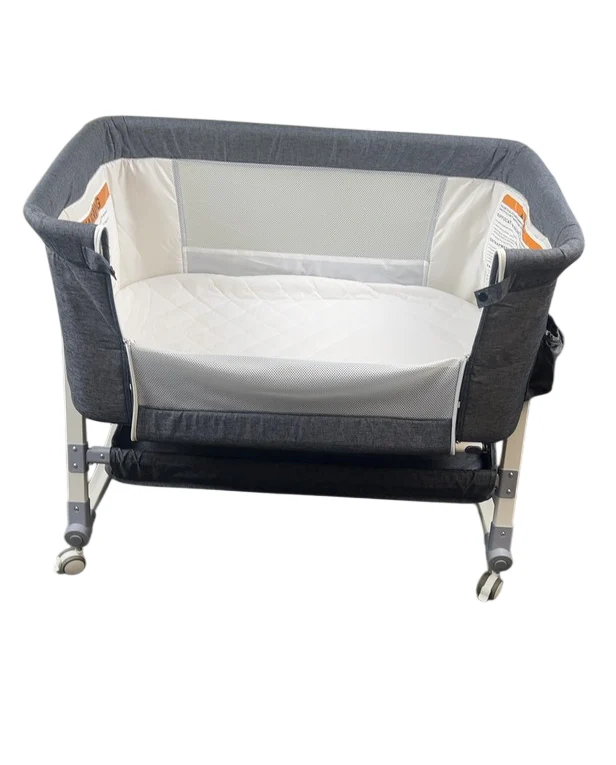 HARPPA 3-in-1 Baby Bassinet Bedside Sleeper, Dark Grey - Image 6
