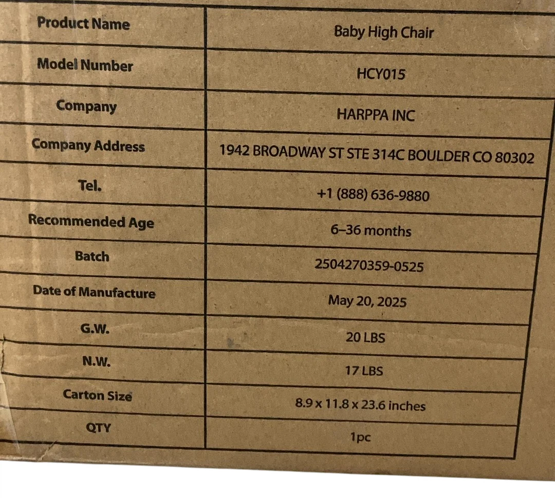 HARPPA 8 in 1 Convertible Baby High Chair, Khaki - Image 4