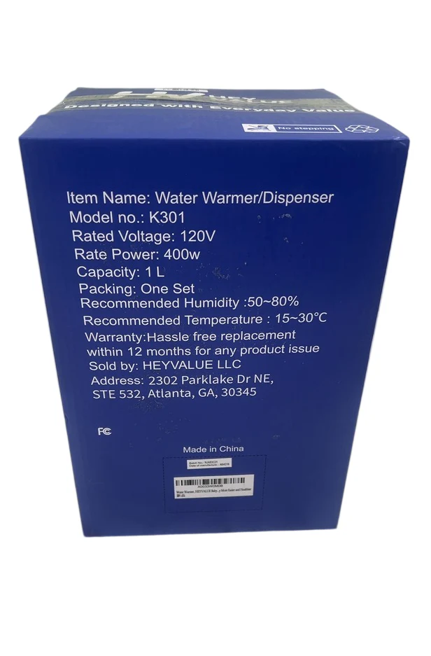 Hey Value Water Warmer Dispenser, Black - Image 3