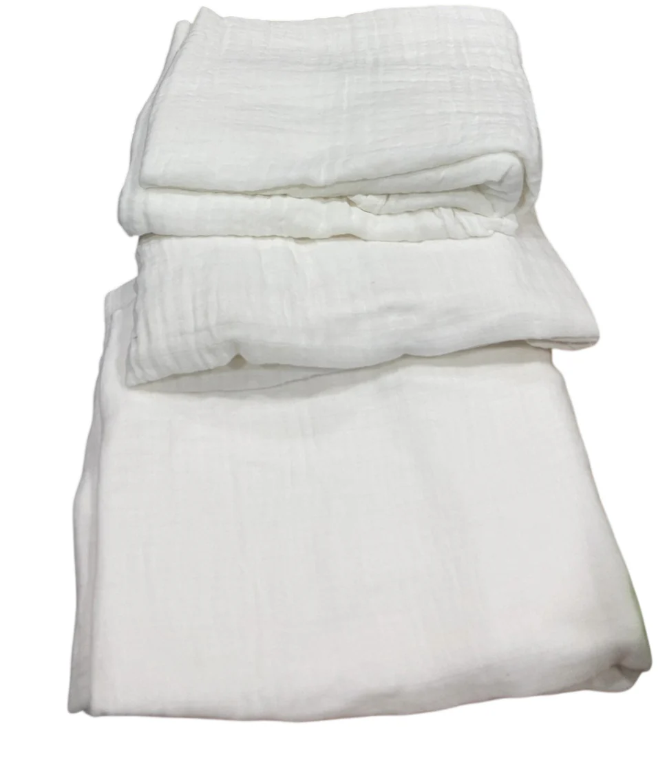 Honest Baby 3-Pack Swaddle Blankets, Bright White - Image 2