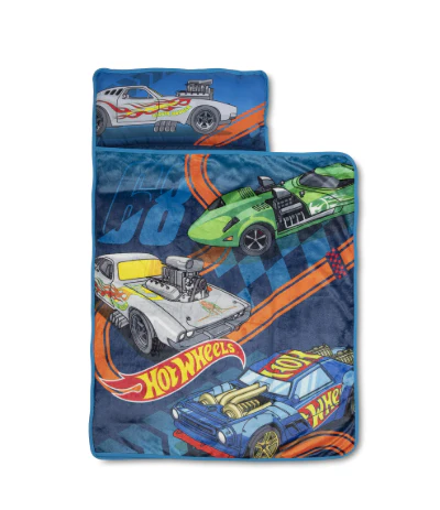 Hot Wheels Race Car Toddler Nap Mat, Blue