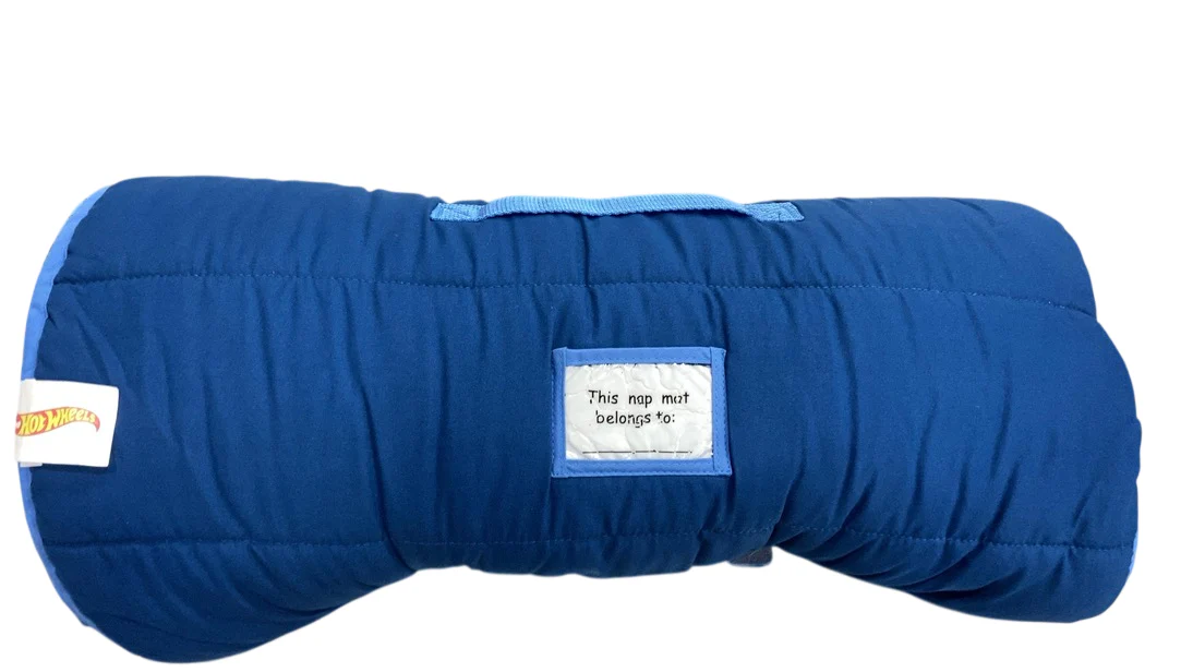 Hot Wheels Race Car Toddler Nap Mat, Blue - Image 3
