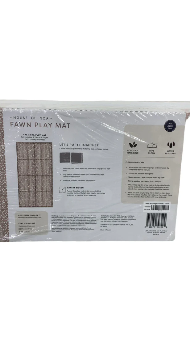 House of Noa Little Nomad Play Mat, 4x8, Brown, Fawn - Image 4